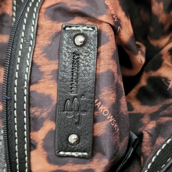 B. Makowsky Leather Bag - Picture 3 of 7